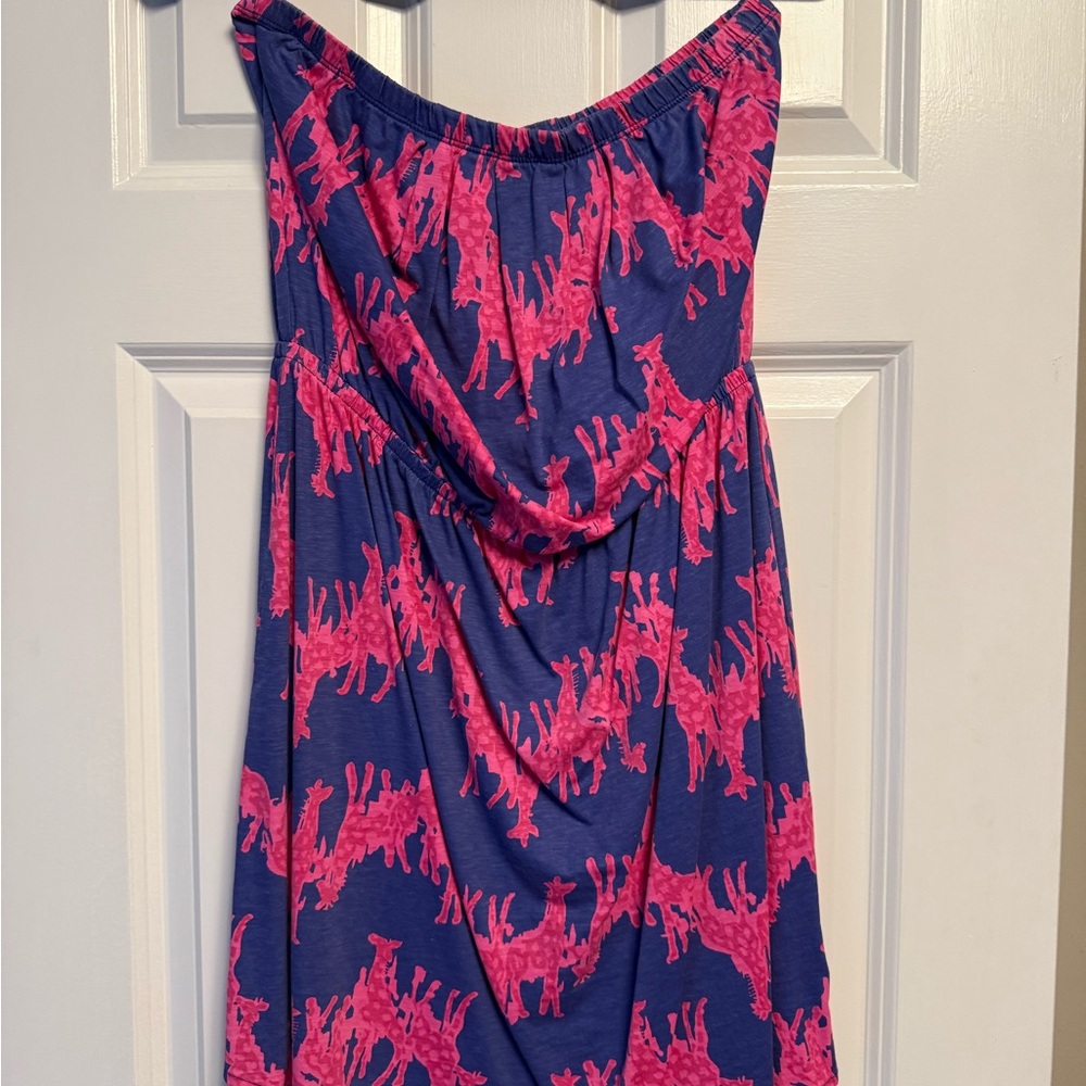 Lilly Pulitzer Pink and Blue Patterned Top